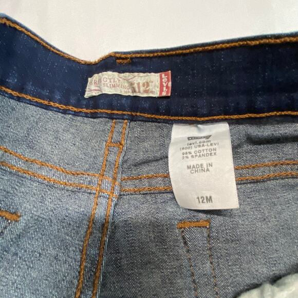 Levi’s 512 Perfectly Slimming Womens Jeans Bootcut Stretch Size 12M Dark Wash - Picture 13 of 14